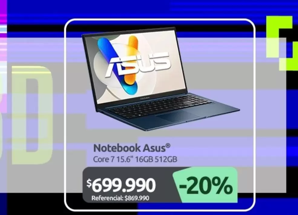 Asus - Notebook Core 7 15.6" 16gb 512gb
