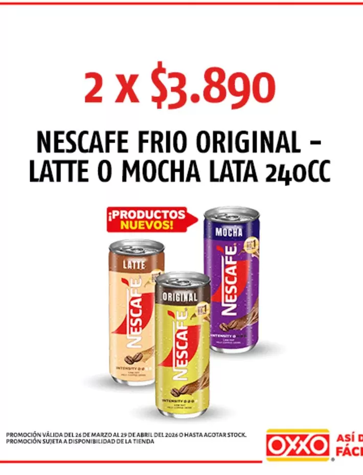 Nescafé - Latte O Mocha Lata 240cc