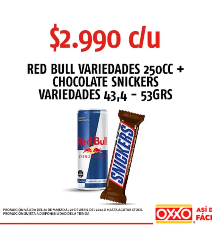 Snickers - Red Bull Variedades + Chocolate Variedades