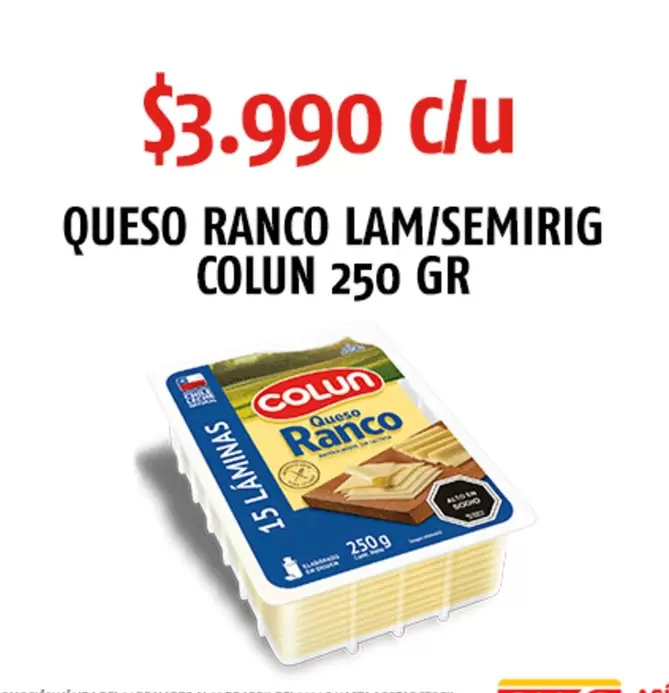 Colun - Queso Ranco Lam/Semirig