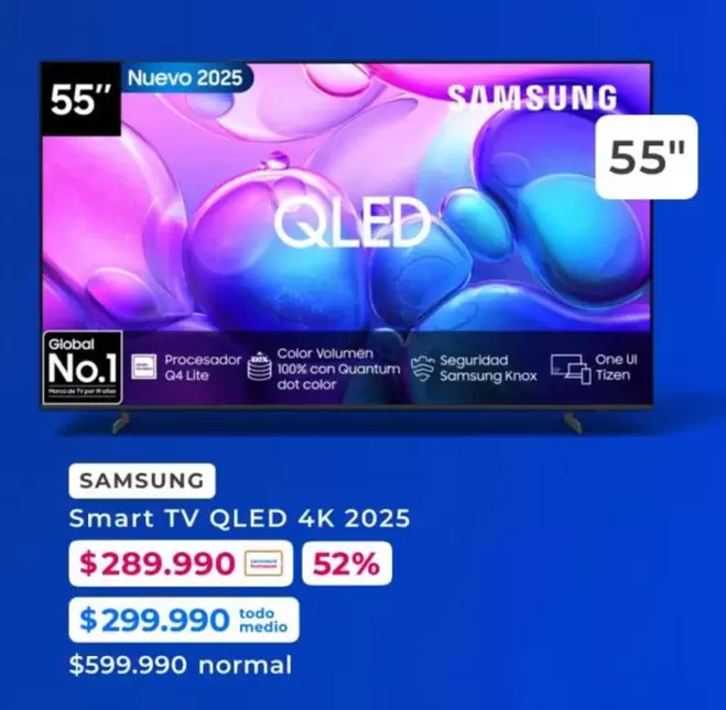 Samsung - Smart Tv Qled 4k 2025