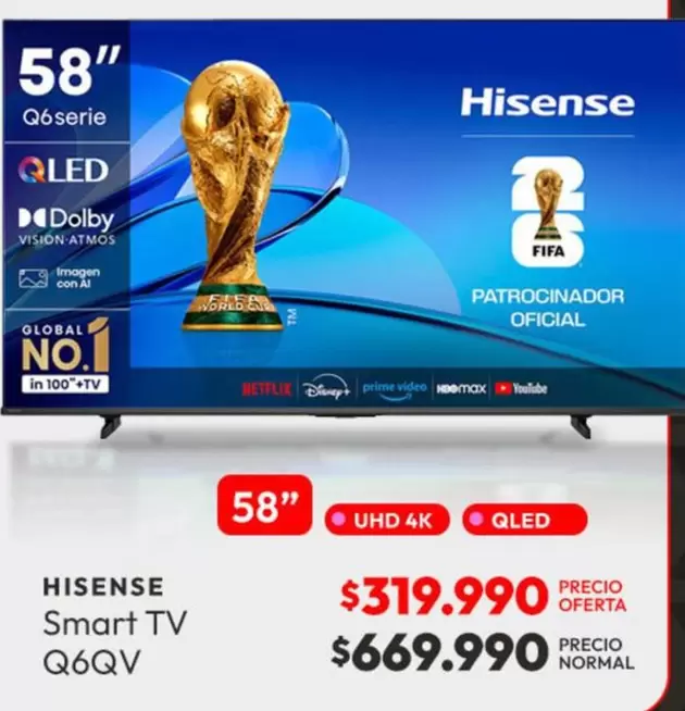 Hisense - Smart Tv Q6QV