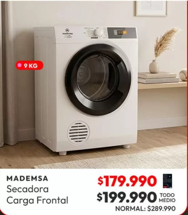 Mademsa - Secadora Carga Frontal