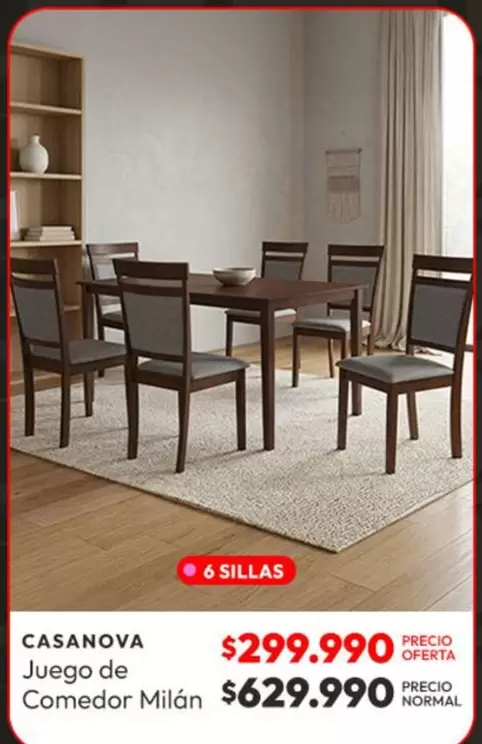 Juego De Comedor Milan