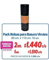 Virutex - Pack Bolsas Para Basura