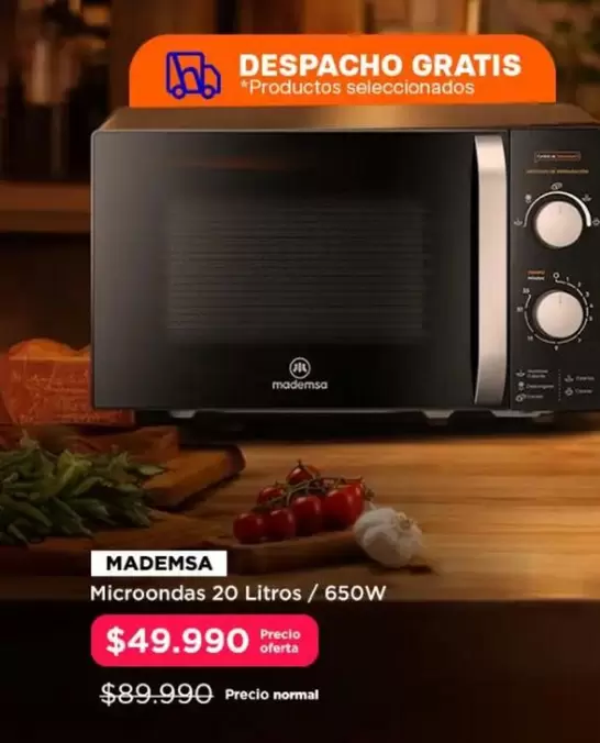 Mademsa - Microondas 20 Litros / 650w