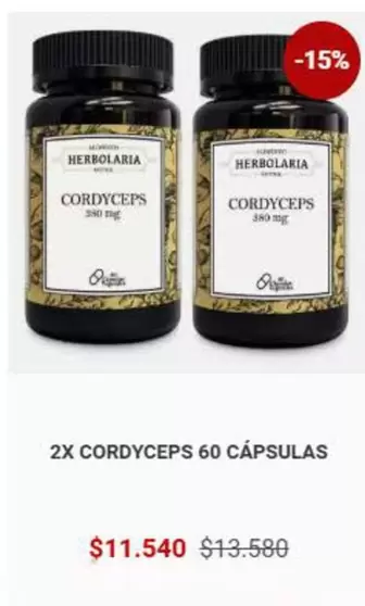 2x Cordyceps 60 Capsulas