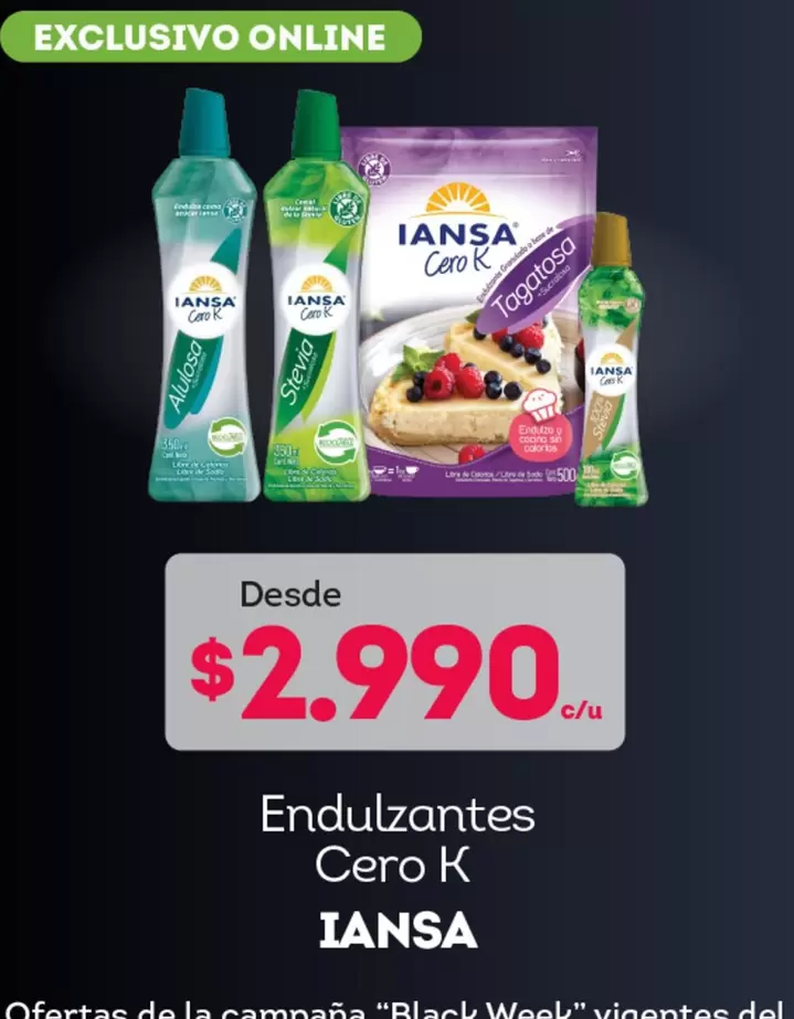 Iansa - Endulzantes Cero K