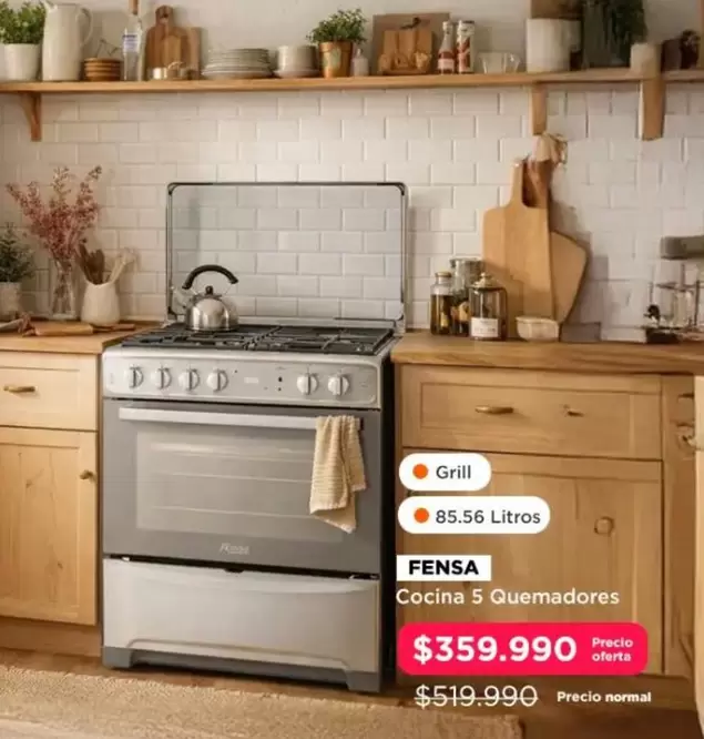 Fensa - Cocina 5 Quemadores