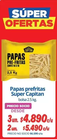 Papas Prefritas Super Capitan