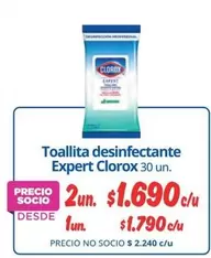 Clorox - Toallita Desinfectante Expert
