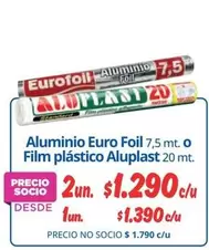 Aluplast - Aurofoil Aluminio Euro Foil O Film Plástico