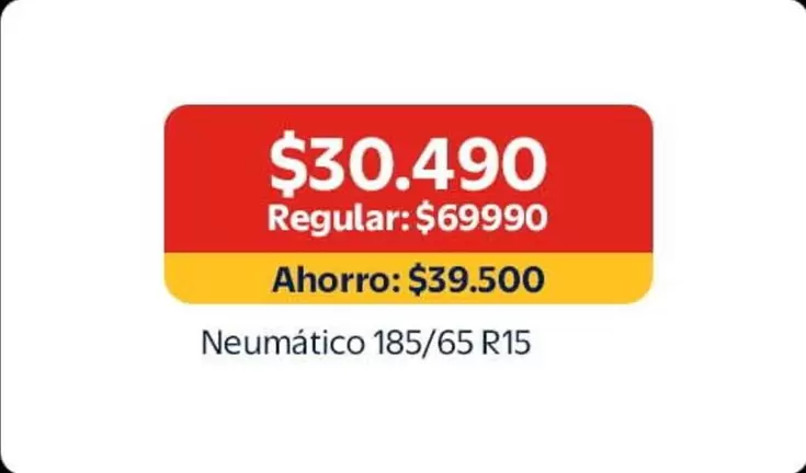 Neumático 185/65 R15