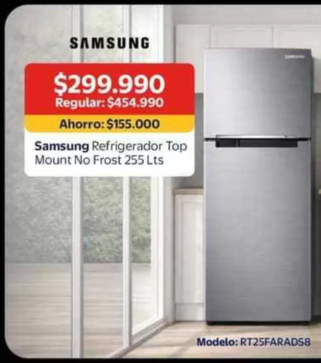Samsung - Refrigerador Top Mount No Frost 255 Lts