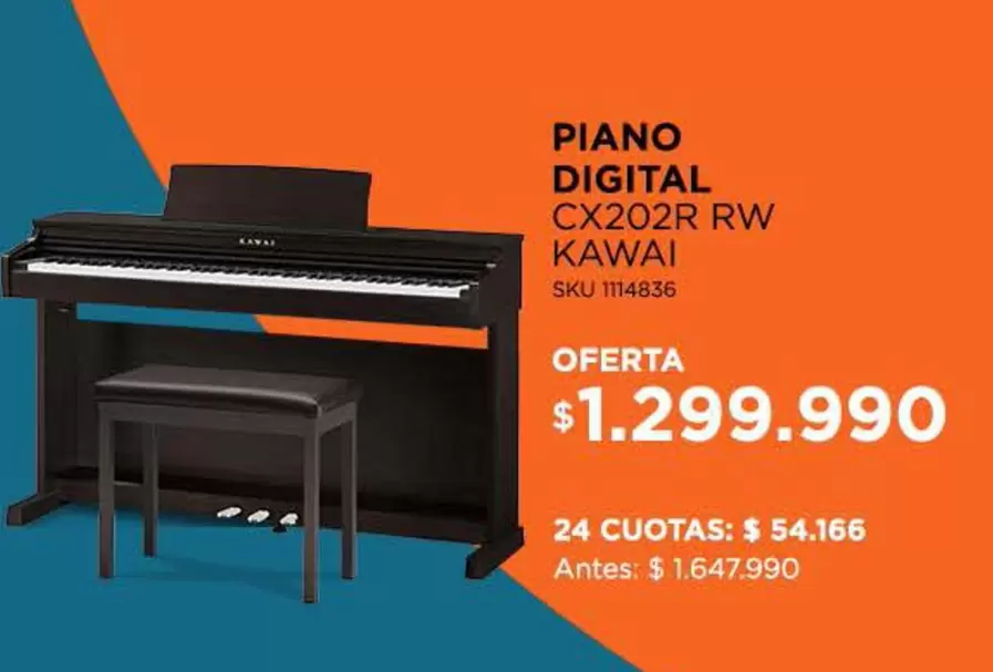 Piano Digital CX202R RW