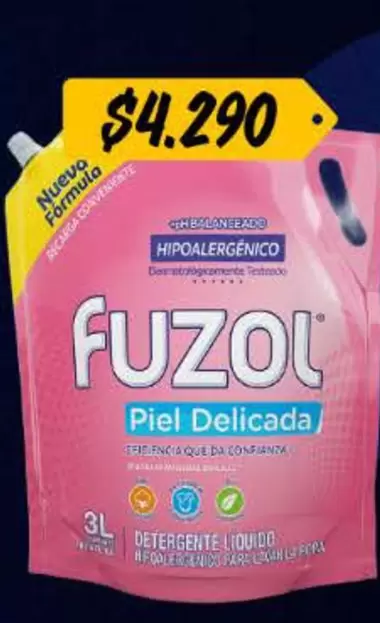 Fuzol - Detergente Liquido Piel Delicada