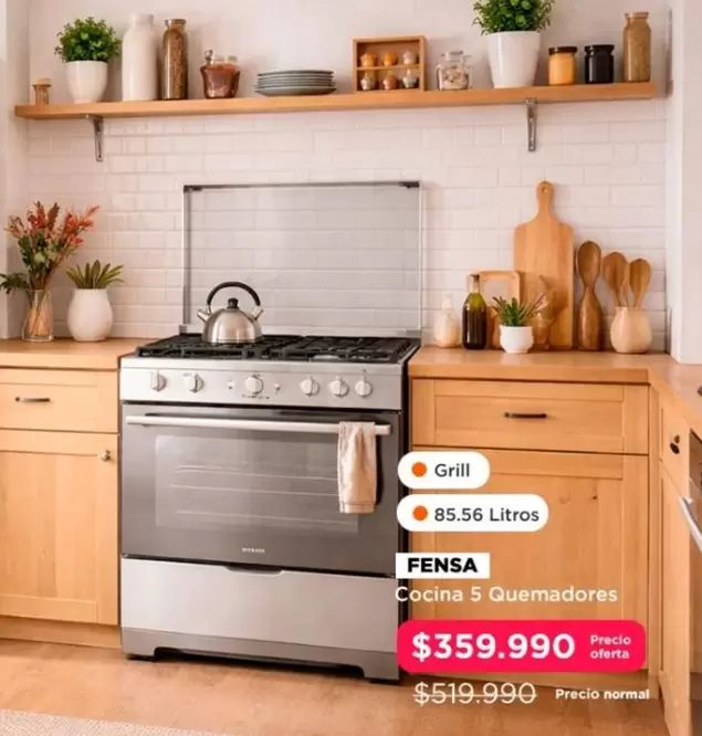 Fensa - Cocina 5 Quemadores