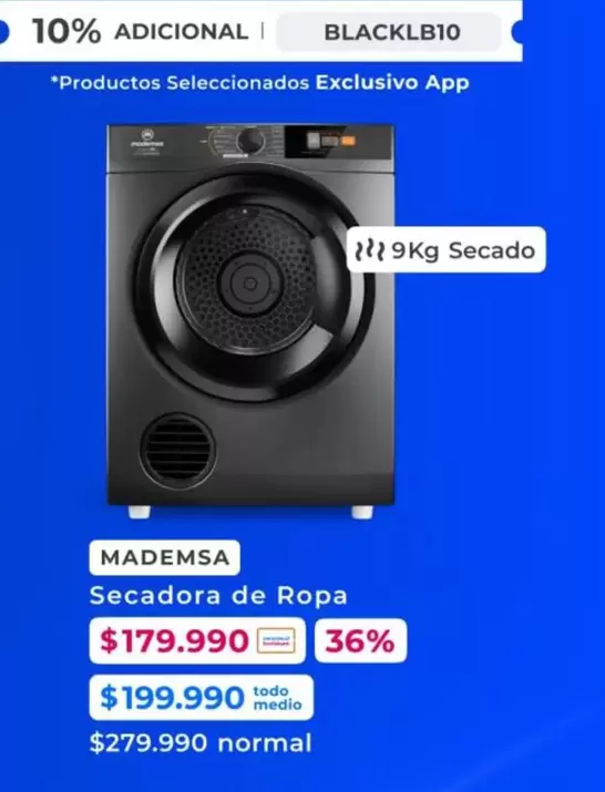 Mademsa - Secadora De Ropa