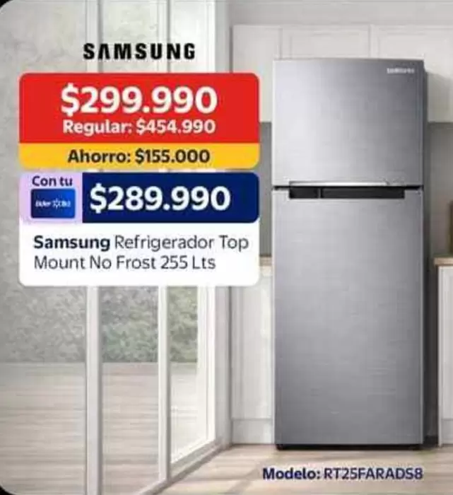 Samsung - Refrigerador Top Mount No Frost 255 Lts