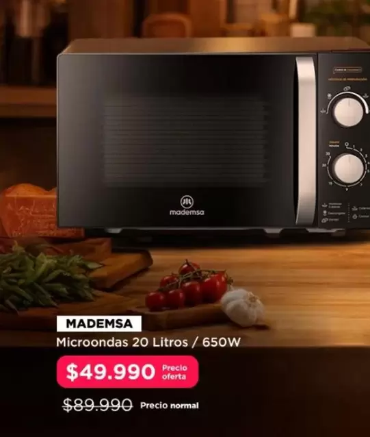 Mademsa - Microondas 20 Litros/ 650w