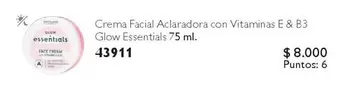 Crema Facial Aclaradora Con Vitaminas E & B3