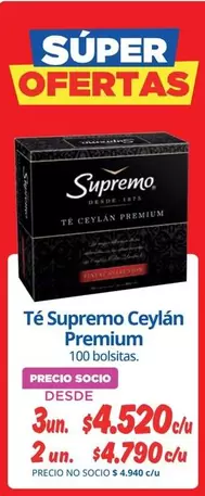 Ceylán - Té Supreme Premium