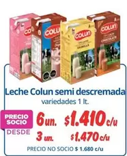 Colun - Leche Semi Descremada