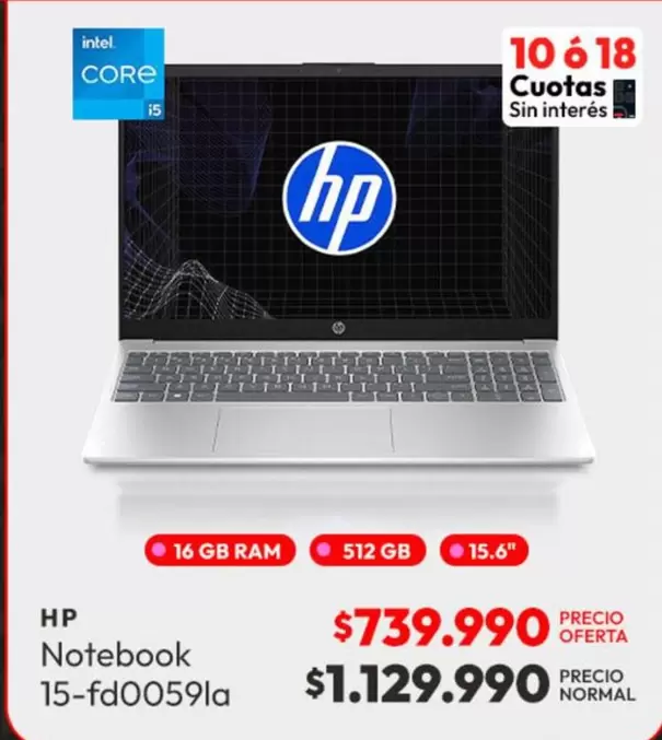 HP - Notebook 15-Fd0059la