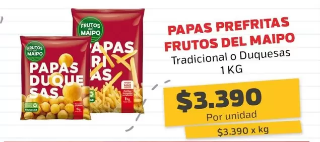 Más - Papas Prefritas Frutos Del Maipo