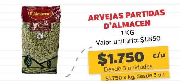 Valor - Arvejas Partidas