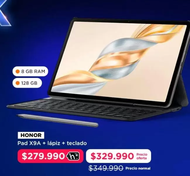 Pad X9A + Lapiz + Teclado