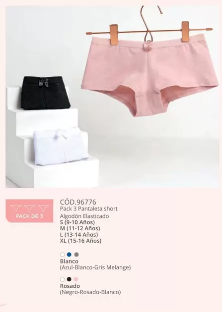 Pack 3 Parridea Short