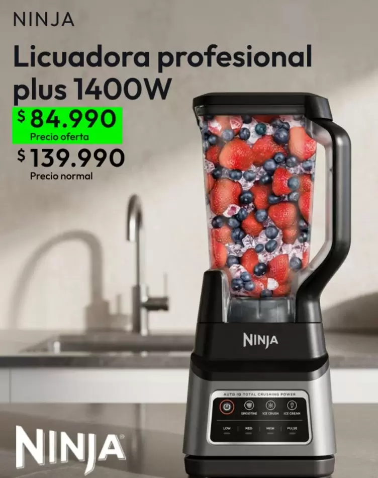 Crush - Licuadora Profesional Plus 1400w