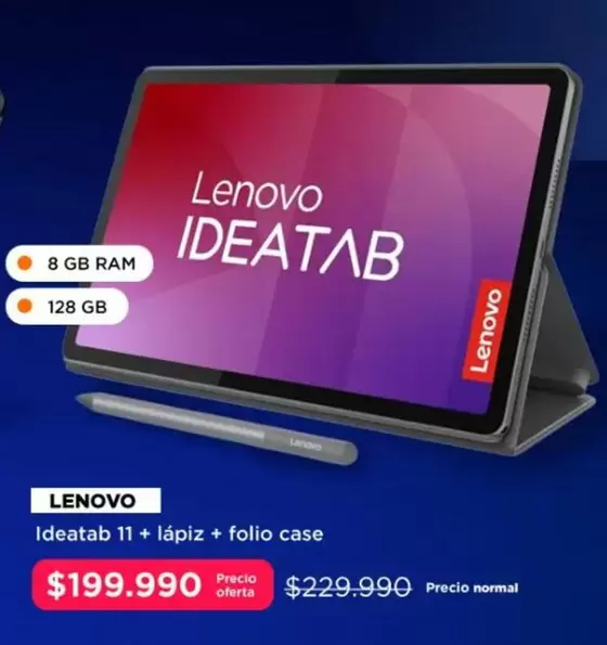 Lenovo - Ideatab 11 + Lapiz + Folio Case