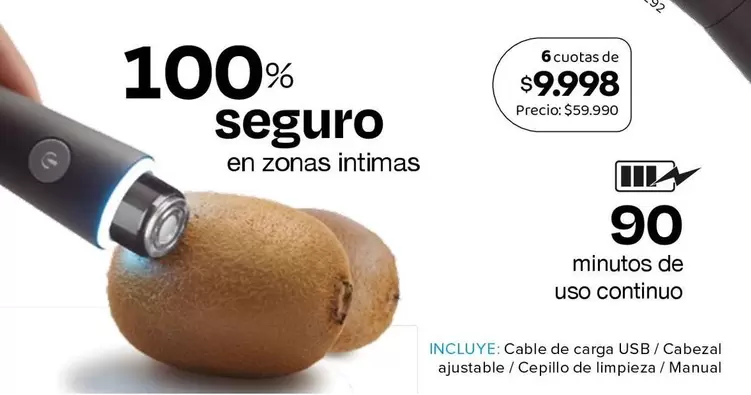 Cable De Carga Usb/cabezal Ajustable / Cepillo De Limpieza / Manual