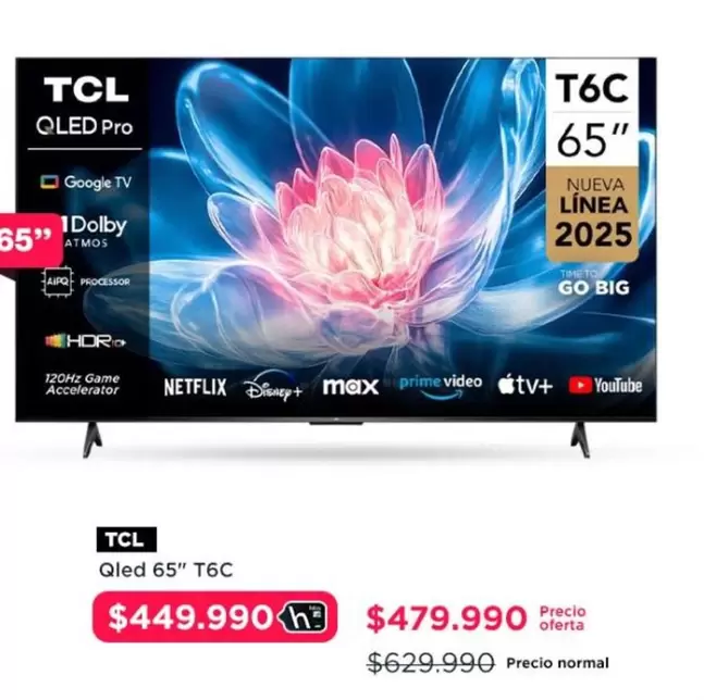 TCL - Qled 65" T6c