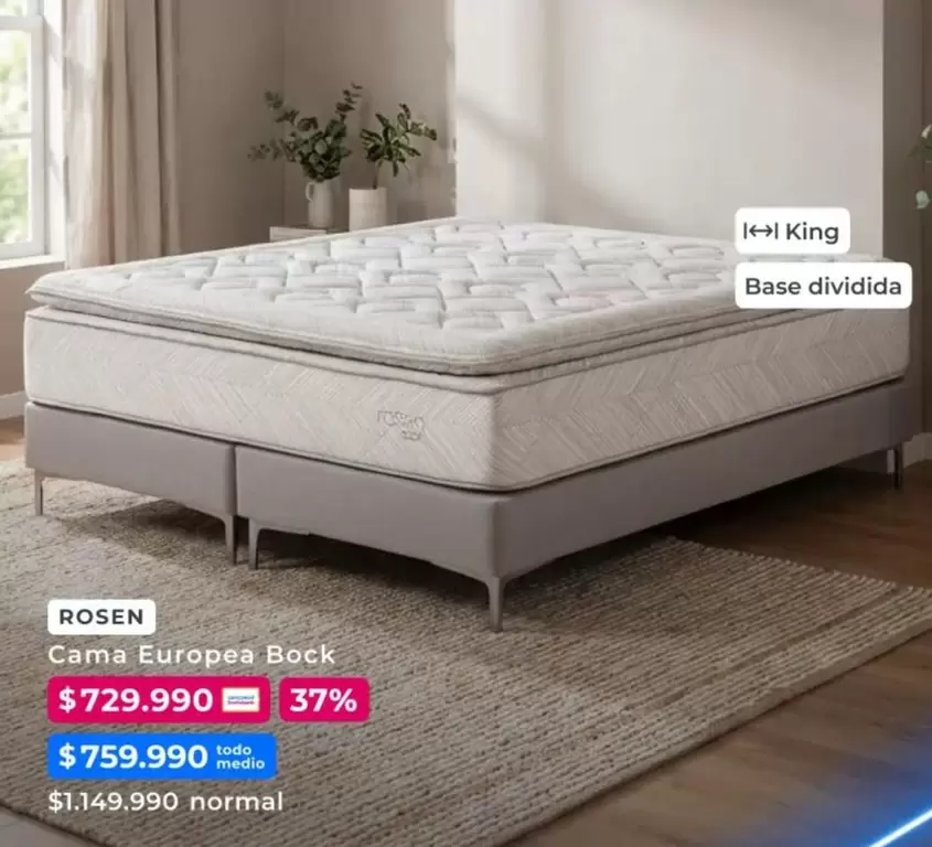 Rosen - Cama Europea Bock