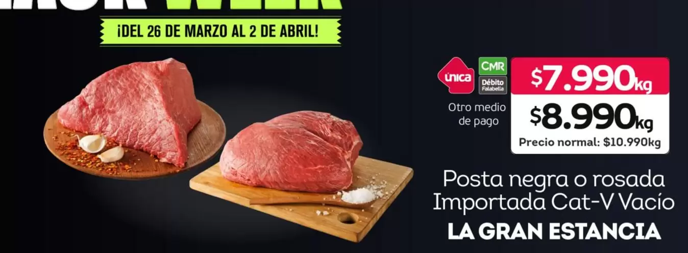 Falabella - Posta Negra O Rosada Importada Vario