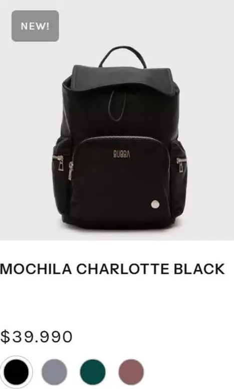 Mochila Charlotte Black