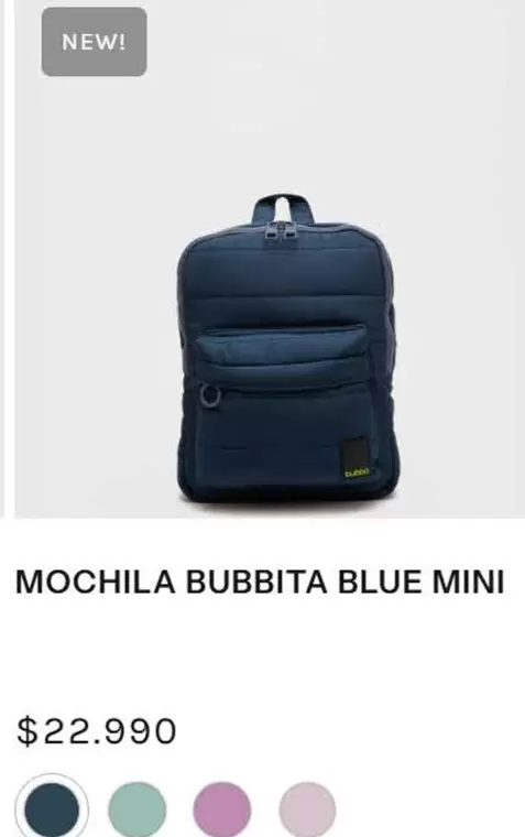 Mochila Bubbita Blue Mini