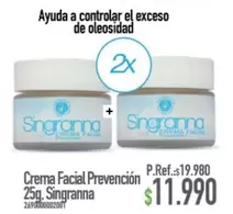 Crema Facial Prevencion 25g, Singratta