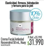 Cena - Crema Facial Antiedad Resveratrol