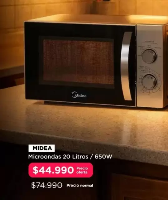 Midea - Microondas 20 Litros/ 650w