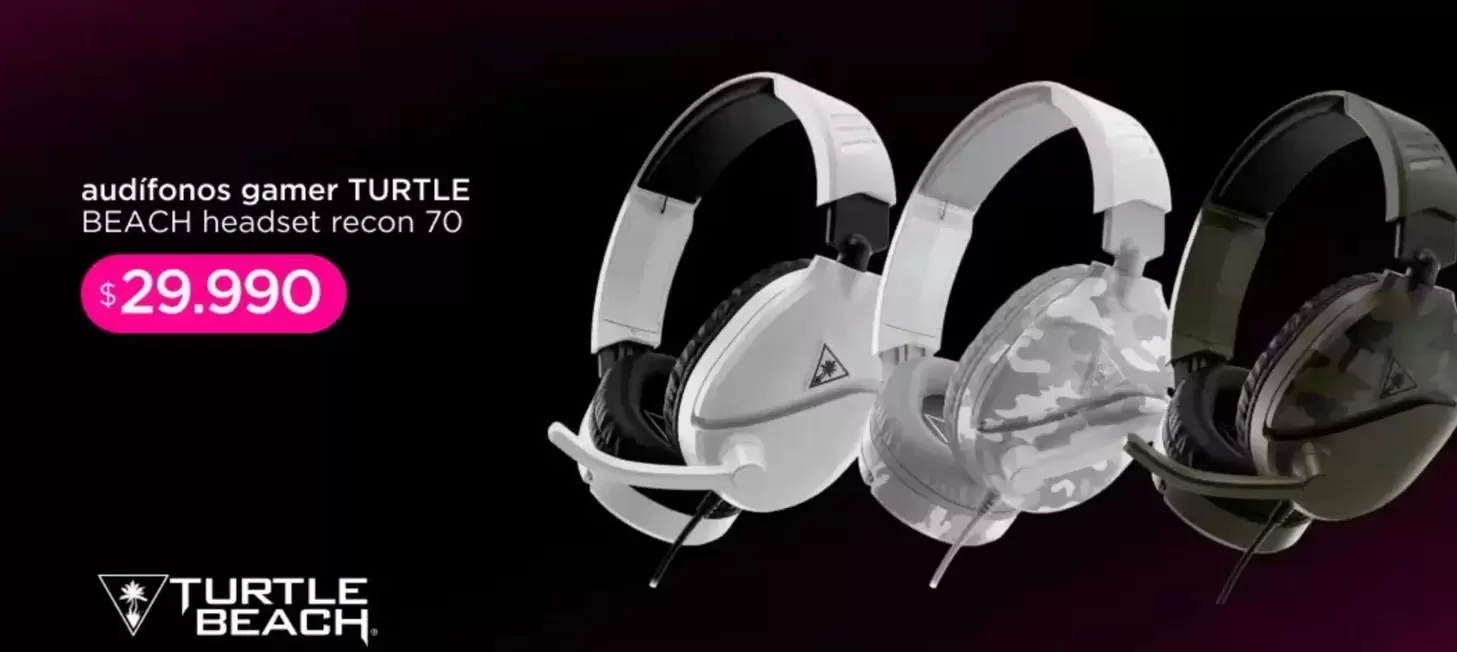 Audifonos Game Turtle Beach Headset Recon 70