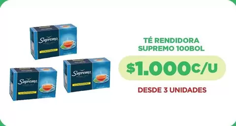 Supreme - Té Rendidora Supremo