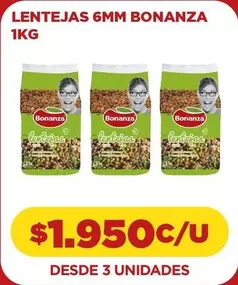 Bonanza - Lentejas 6MM