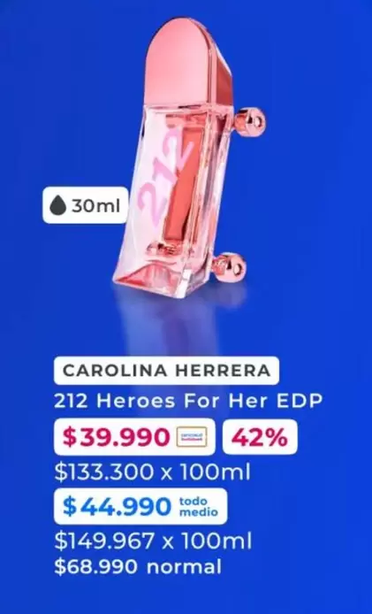 Carolina Herrera - 212 Heroes For Her Edp