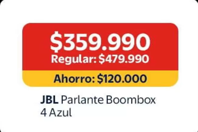 JBL - Parlante Boombox 4 Azul