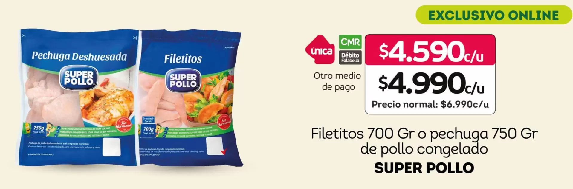 Súper Pollo - Filettos O Pechuga De Pollo Congelado