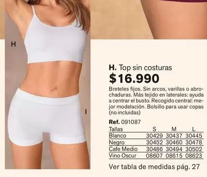 Arcos - Top Sin Costuras